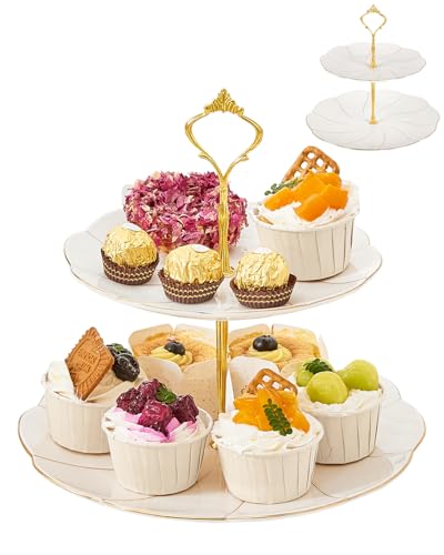 2-Tier Porcelain Serving Tray