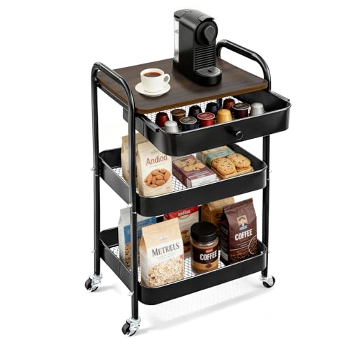 3-Tier Rolling Storage Cart