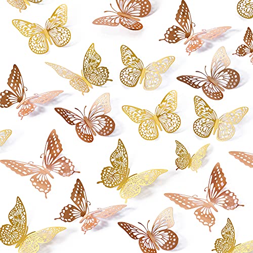 Three-Dimensional Butterfly Wall Accents