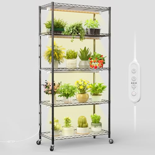 Adjustable LED Grow Light Shelf
