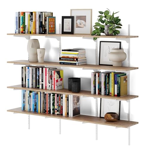 Adjustable Wooden Wall Shelves