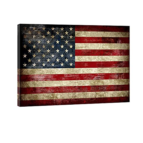 American Flag Canvas Wall Art