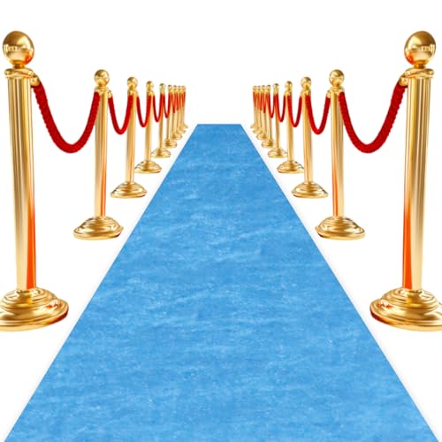 Anti-Slip Aisle Runner in Baby Blue