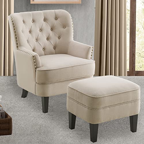 Antique Style Tufted Ottoman