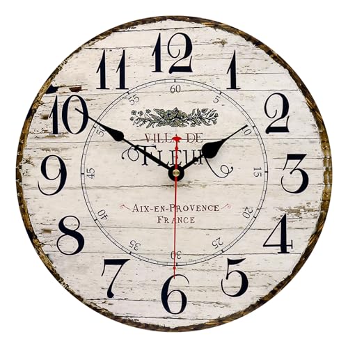 Antique-Style Wooden Wall Clock