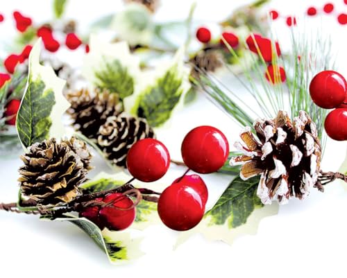 Artificial Pine Cone and Berry Garland