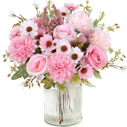 Faux Pink Roses Selection