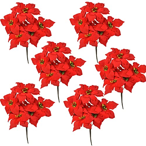 Artificial Poinsettia Flowers