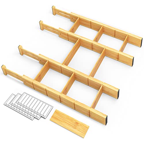 Adjustable Bamboo Drawer Dividers