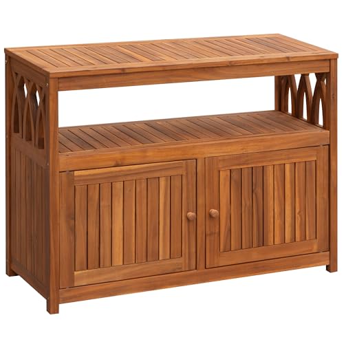 Bamboo Outdoor Storage Cabinet