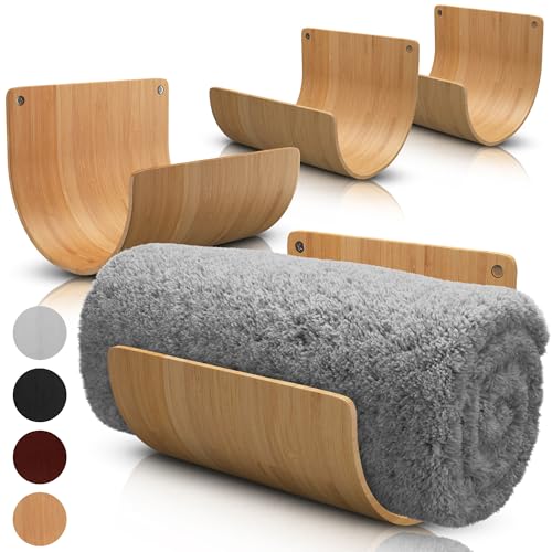 Sustainable Wall-Attached Towel Shelf