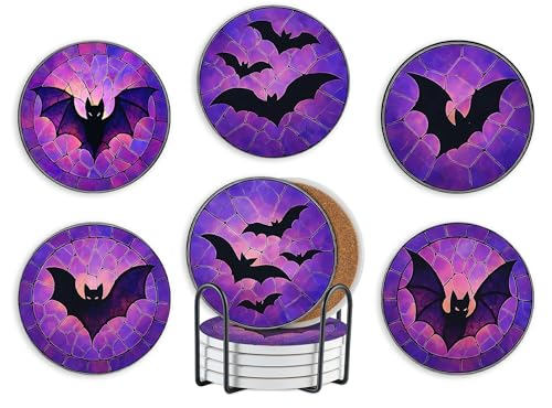 Bat Design Drink Coasters