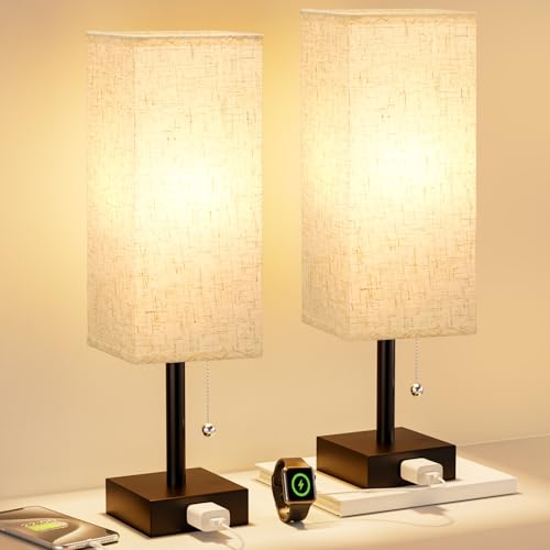 Pair of Bedside Table Lamps