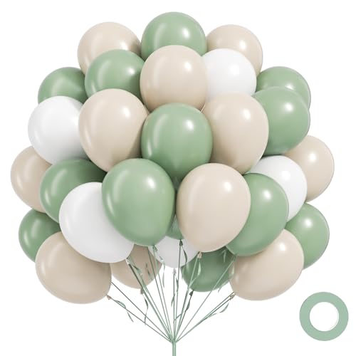 Decomposable Inflatable Spheres in Taupe and Sage