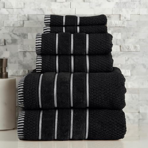 Black and White Towel Set