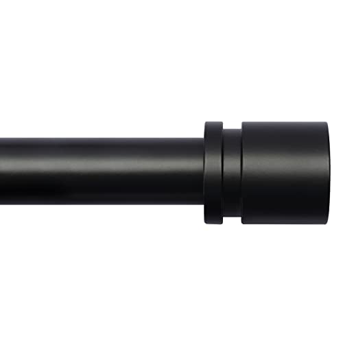 Sleek Black Curtain Rod