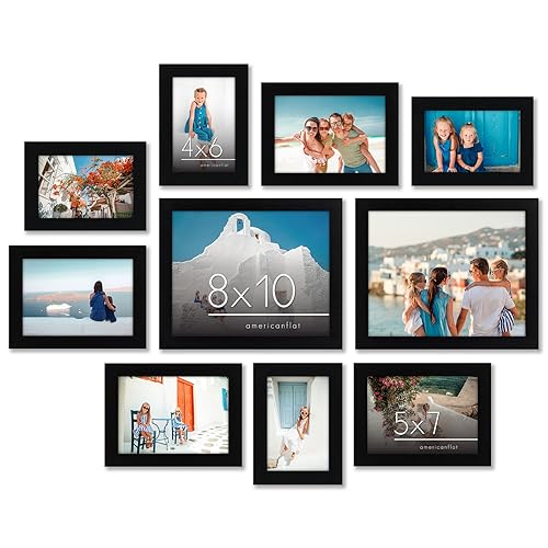 Black Picture Frames Set