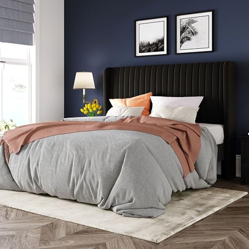 Black Upholstered Bed Frame