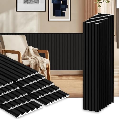 Elegant Black Wainscoting Panels