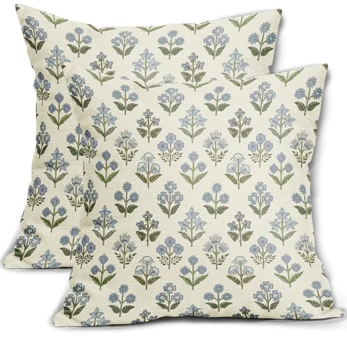 Azure and Verdant Toss Cushions