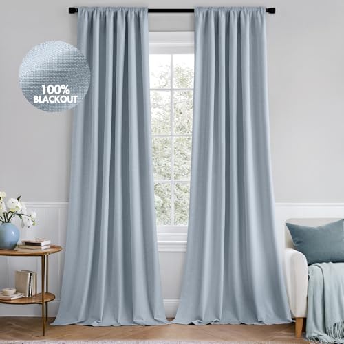 Soft Blue Nursery Drapes