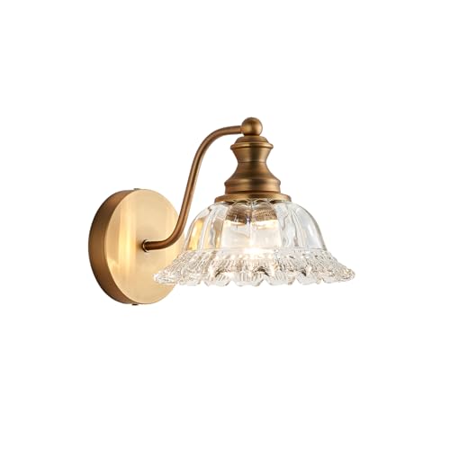 Vintage Wall Sconce with Brass Design