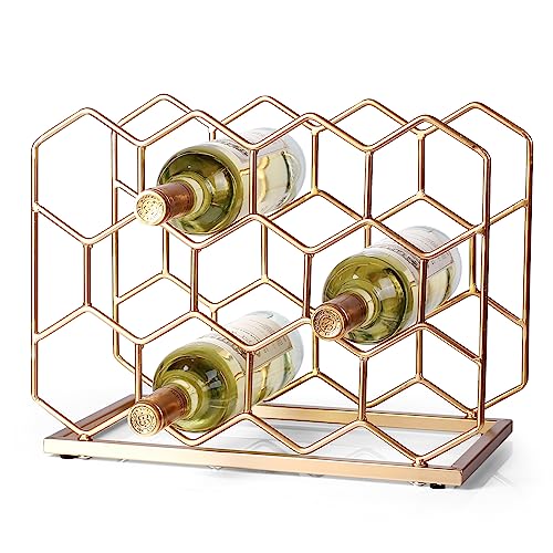 Brass Vino Display