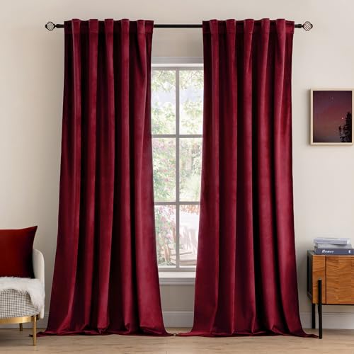 Burgundy Velvet Curtains