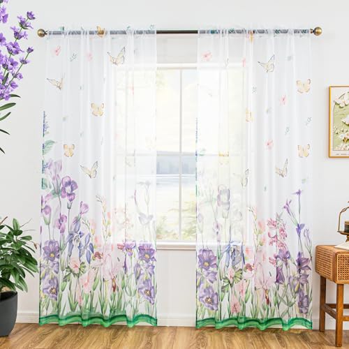 Butterfly Patterned Window Panels