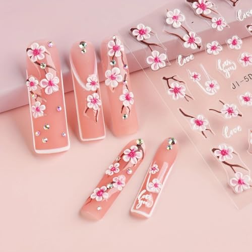 Cherry Blossom Nail Art Stickers