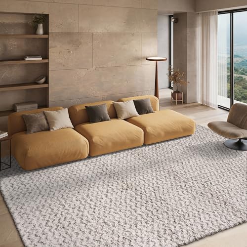 Elegant Chevron Patterned Plush Carpet