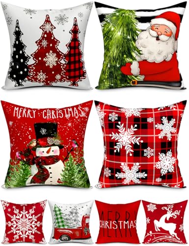 Christmas Themed Decorative Pillow Covers