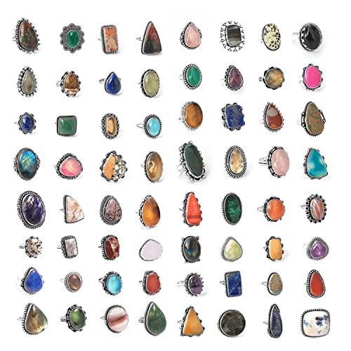Collection of Chunky Gem Rings