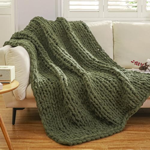 Chunky Knit Throw Blanket