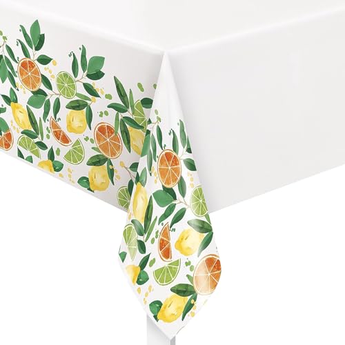 Yellow and Green Citrus Table Cover