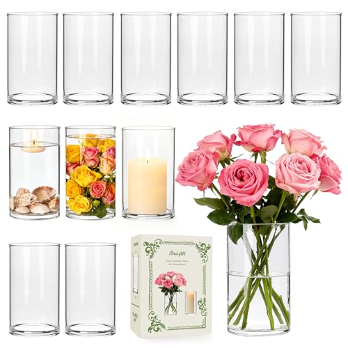 Clear Glass Cylinder Vases