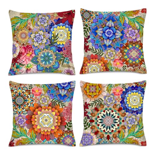 Colorful Throw Pillows Set