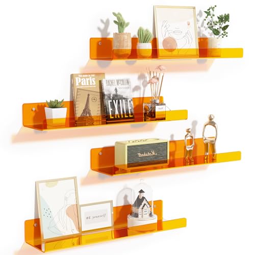 Vibrant Floating Shelves