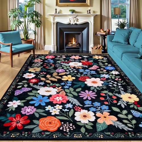 Floral Pattern Area Rug