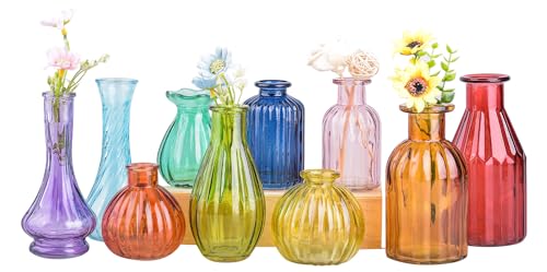 Colorful Floral Centerpiece Vases