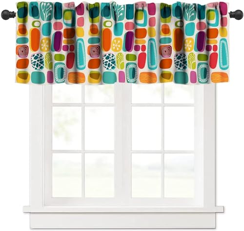 Colorful Geometric Pattern Valance