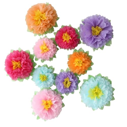 Variety of Colorful Paper Florals