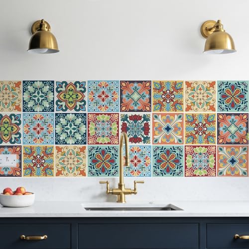 Colorful Peel and Stick Tile Stickers