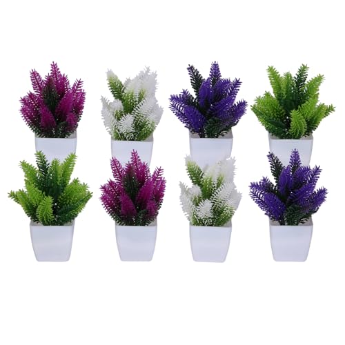 Set of Colorful Potted Plants