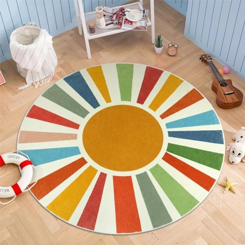 Colorful Round Play Rug