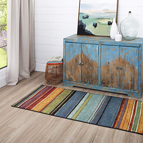Colorful Striped Accent Rug