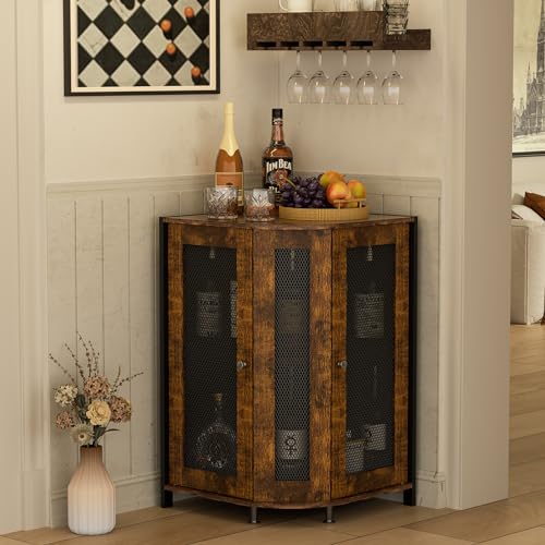 Compact Corner Wine Storage Unit