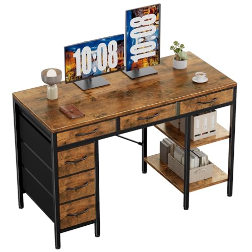 Compact Desk with Drawers