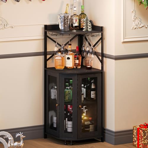 Compact Timber Bar Cupboard