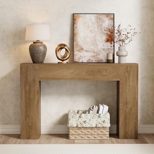 Compact Wooden Console Table